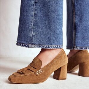 Boden Sol Block Heeled Penny Loafers